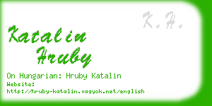 katalin hruby business card